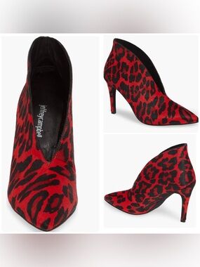NWOB *Store Display* Jeffrey Campbell Electron-F Genuine Calf Hair Bootie Pump
